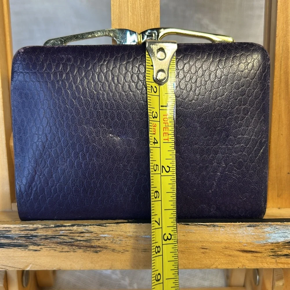 Daytons made in Spain super soft glove leather coin pouch vintage